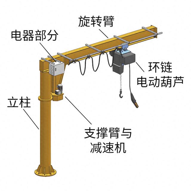 悬臂吊的构成及功能分析