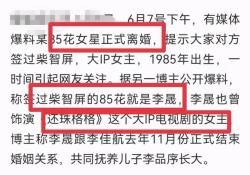 网曝李晟李佳航已离婚！称两人在一起是为了炒作，男方曾被传出轨